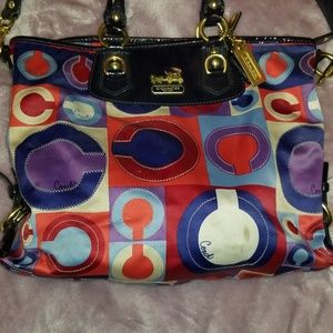 Coach Poppy Print Handbag